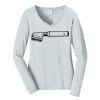 Ladies Long Sleeve Fan Favorite V Neck Tee Thumbnail