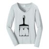 Ladies Long Sleeve Fan Favorite V Neck Tee Thumbnail