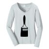 Ladies Long Sleeve Fan Favorite V Neck Tee Thumbnail