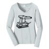 Ladies Long Sleeve Fan Favorite V Neck Tee Thumbnail