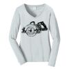 Ladies Long Sleeve Fan Favorite V Neck Tee Thumbnail