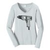 Ladies Long Sleeve Fan Favorite V Neck Tee Thumbnail