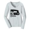 Ladies Long Sleeve Fan Favorite V Neck Tee Thumbnail