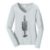 Ladies Long Sleeve Fan Favorite V Neck Tee Thumbnail