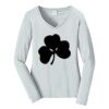 Ladies Long Sleeve Fan Favorite V Neck Tee Thumbnail