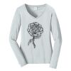 Ladies Long Sleeve Fan Favorite V Neck Tee Thumbnail