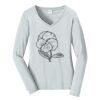 Ladies Long Sleeve Fan Favorite V Neck Tee Thumbnail