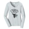 Ladies Long Sleeve Fan Favorite V Neck Tee Thumbnail