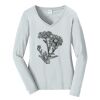 Ladies Long Sleeve Fan Favorite V Neck Tee Thumbnail