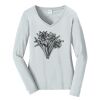 Ladies Long Sleeve Fan Favorite V Neck Tee Thumbnail