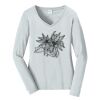 Ladies Long Sleeve Fan Favorite V Neck Tee Thumbnail