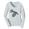 Ladies Long Sleeve Fan Favorite V Neck Tee Thumbnail