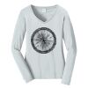 Ladies Long Sleeve Fan Favorite V Neck Tee Thumbnail