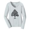 Ladies Long Sleeve Fan Favorite V Neck Tee Thumbnail