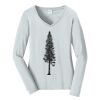 Ladies Long Sleeve Fan Favorite V Neck Tee Thumbnail