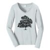 Ladies Long Sleeve Fan Favorite V Neck Tee Thumbnail