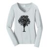 Ladies Long Sleeve Fan Favorite V Neck Tee Thumbnail