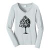 Ladies Long Sleeve Fan Favorite V Neck Tee Thumbnail