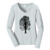 Ladies Long Sleeve Fan Favorite V Neck Tee Thumbnail