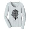 Ladies Long Sleeve Fan Favorite V Neck Tee Thumbnail