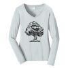 Ladies Long Sleeve Fan Favorite V Neck Tee Thumbnail