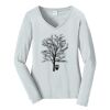 Ladies Long Sleeve Fan Favorite V Neck Tee Thumbnail