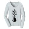 Ladies Long Sleeve Fan Favorite V Neck Tee Thumbnail