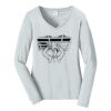 Ladies Long Sleeve Fan Favorite V Neck Tee Thumbnail