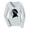 Ladies Long Sleeve Fan Favorite V Neck Tee Thumbnail