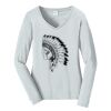 Ladies Long Sleeve Fan Favorite V Neck Tee Thumbnail