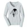 Ladies Long Sleeve Fan Favorite V Neck Tee Thumbnail