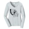 Ladies Long Sleeve Fan Favorite V Neck Tee Thumbnail