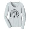 Ladies Long Sleeve Fan Favorite V Neck Tee Thumbnail