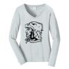 Ladies Long Sleeve Fan Favorite V Neck Tee Thumbnail