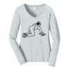 Ladies Long Sleeve Fan Favorite V Neck Tee Thumbnail