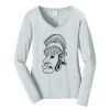 Ladies Long Sleeve Fan Favorite V Neck Tee Thumbnail