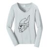 Ladies Long Sleeve Fan Favorite V Neck Tee Thumbnail