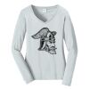 Ladies Long Sleeve Fan Favorite V Neck Tee Thumbnail