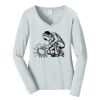 Ladies Long Sleeve Fan Favorite V Neck Tee Thumbnail