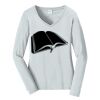 Ladies Long Sleeve Fan Favorite V Neck Tee Thumbnail