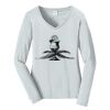 Ladies Long Sleeve Fan Favorite V Neck Tee Thumbnail