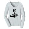 Ladies Long Sleeve Fan Favorite V Neck Tee Thumbnail