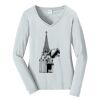 Ladies Long Sleeve Fan Favorite V Neck Tee Thumbnail