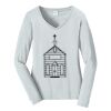 Ladies Long Sleeve Fan Favorite V Neck Tee Thumbnail