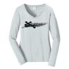 Ladies Long Sleeve Fan Favorite V Neck Tee Thumbnail