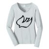 Ladies Long Sleeve Fan Favorite V Neck Tee Thumbnail