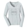 Ladies Long Sleeve Fan Favorite V Neck Tee Thumbnail