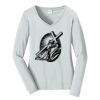 Ladies Long Sleeve Fan Favorite V Neck Tee Thumbnail