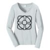 Ladies Long Sleeve Fan Favorite V Neck Tee Thumbnail