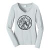 Ladies Long Sleeve Fan Favorite V Neck Tee Thumbnail